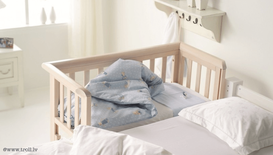 Spuug uit haai hulp in de huishouding Co-sleeperbedje voor je baby: samen slapen en toch apart